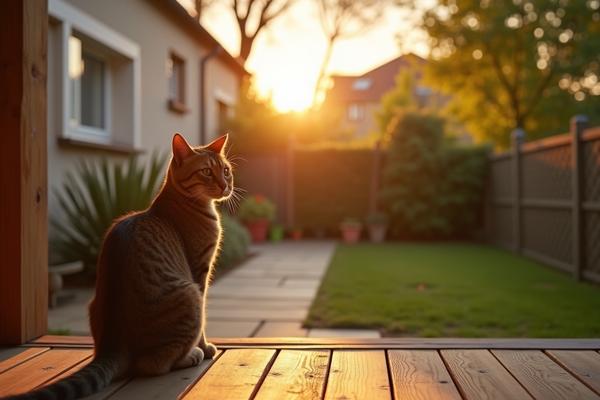 chat extérieur