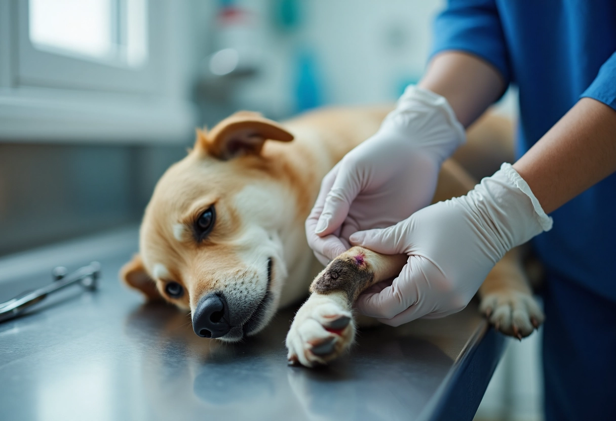 ongle chien